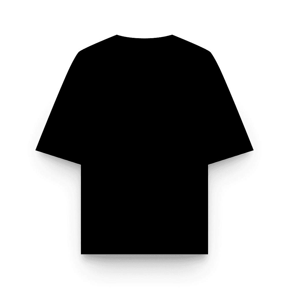 black oversized T-shirt front