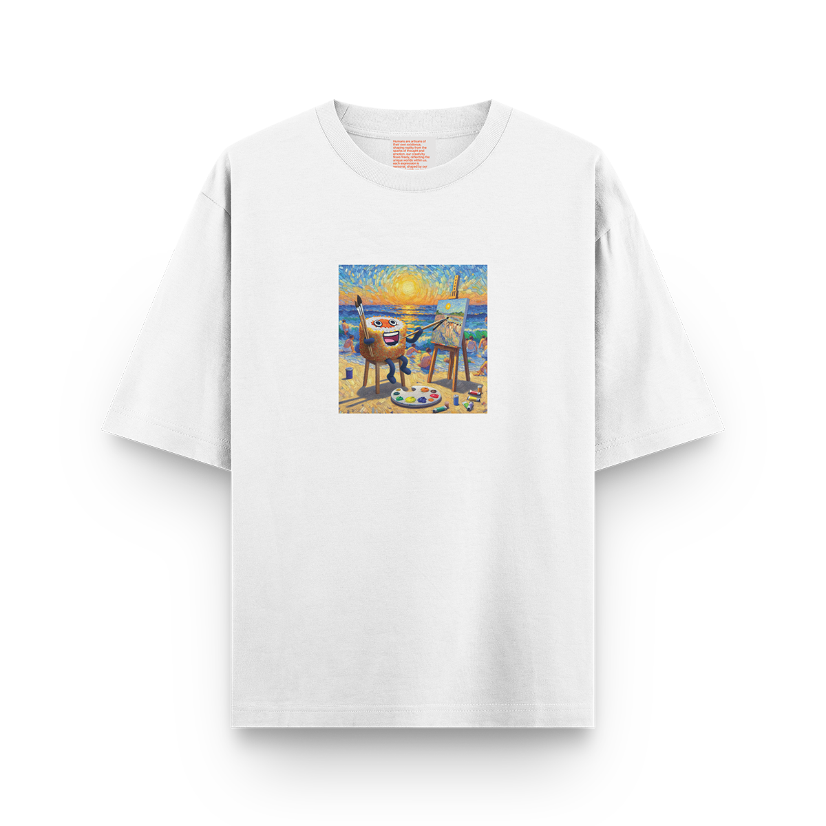 Product Sushi painting in a beach